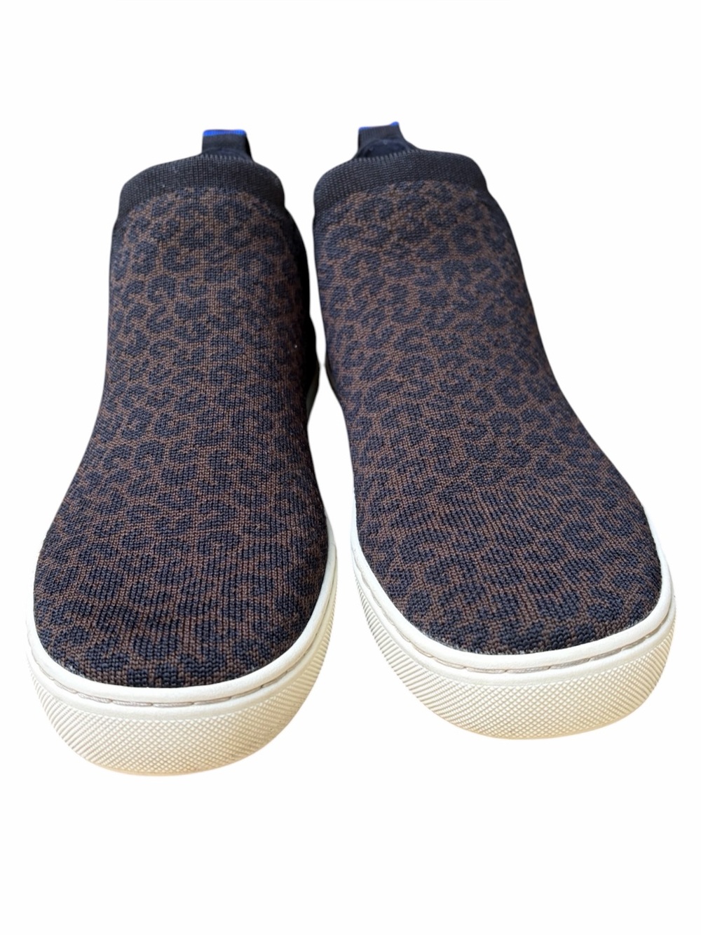 Rothy’s The Chelsea Ankle Boot Espresso Spot Leopard Print Slip On Size 7 - Picture 8 of 15
